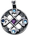 Celtic Cross Heart Pendant For True & Happy Friendship
