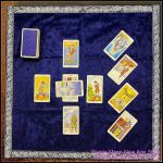 Navy Blue Tarot Cloth
