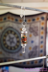 Wand Pendulum w/Crystal Chips