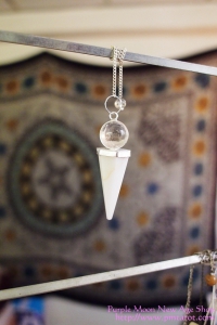 Snow Quartz Pendulum