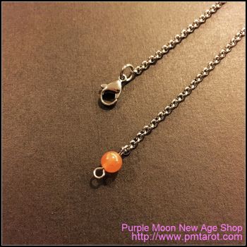 Red Rutilated Quartz pendulum chain