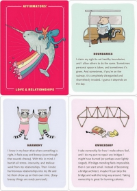 Affirmators! Love & Romance: 50 Affirmation Cards to Help You Help Yourself-without the Self-Helpy Ness!