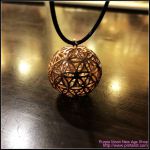 Flowers Of Life Ball Rose Gold Pendant