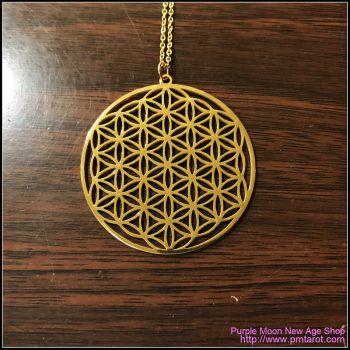 Flower Of Life Gold Pendant