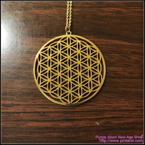 Flower Of Life Gold Pendant