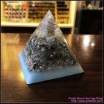 Avalon Magick x Oplusnet - Blue Lace Agate & Aquamarine High Quality Orgonite Pyramid