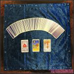 Sky Blue Tarot Cloth w/star edging