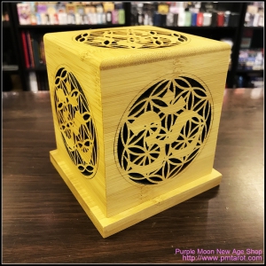 Bamboo Made Meditative Incense Box With Om