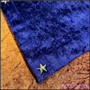 Dark Purple Tarot Cloth W/star Edging