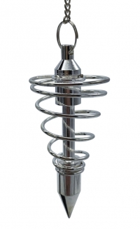 Deluxe Silver Spiral Pendulum
