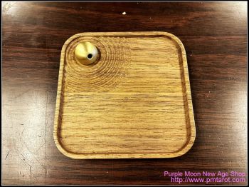 Walnut And Brass Incense Burner