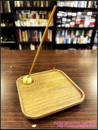 Walnut And Brass Incense Burner