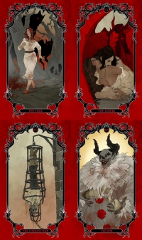 Horror Tarot Deck and Guidebook
