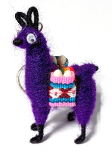 Vision Llama Key Ring