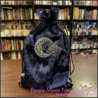 Moon & Star Navy Blue Tarot Bag