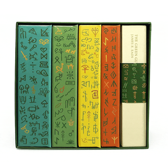 Green Glyphs Tarot, Runes, Oracle & Lenormand Complete Set