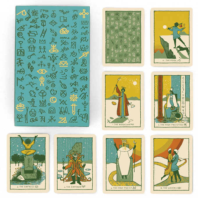 Green Glyphs Tarot