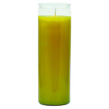 7 Day Glass Plain Color Candle
