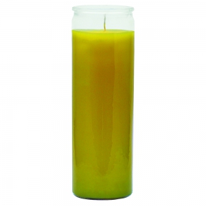 7 Day Glass Plain Color Candle