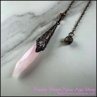 Rhombus Pendulum Rose Quartz