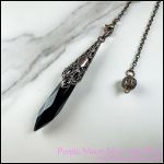 Rhombus Pendulum Black Agate