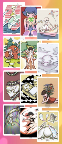 A Girlish Dream - 1999 Bizarre Summer Lenormand Pocket Size