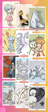 A Girlish Dream - 1999 Bizarre Summer Lenormand Pocket Size