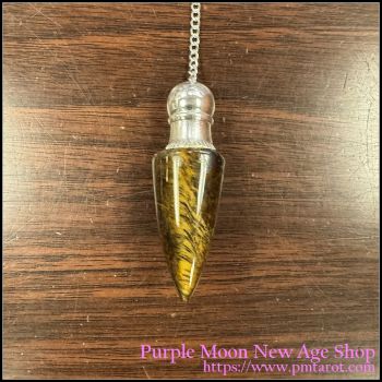 Chambered Pendulum: Golden Tiger Eye