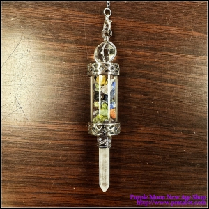 Wand Pendulum - Rainbow Stone