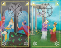 所羅門王的密印：啟動符印密碼，掌握44個顯化夢想的星陣法符（含44張全彩燙銀密印卡＋密印占卜解說手冊＋燙銀絲絨卡牌隨身袋＋5張隨身護符小卡＋進階密印功能與啟動密碼書籍＋銀箔印刷收藏精裝盒）(The King Solomon Seals : 44 Keys To Wisdom, Prosperity, Success And Fulfillment)