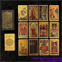 Waite Smith Tarot Lotus Gold