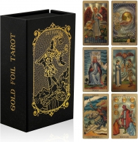 Waite Smith Tarot Lotus Gold
