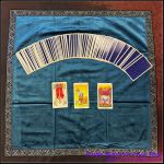 Aqua Green Velvet Tarot Cloth